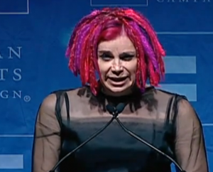 Lana Wachowski, person of the year photo snapped from youtube